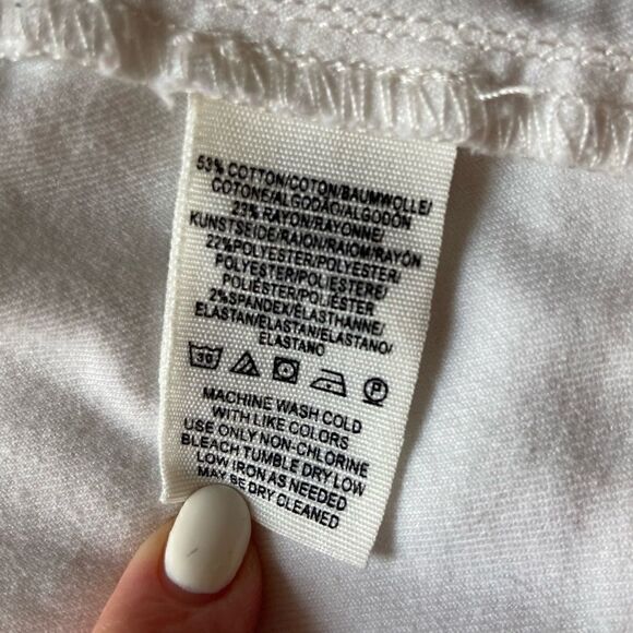 Free People Little Daisies White Button-Front Mini Skirt Size 0 - Picture 6 of 11